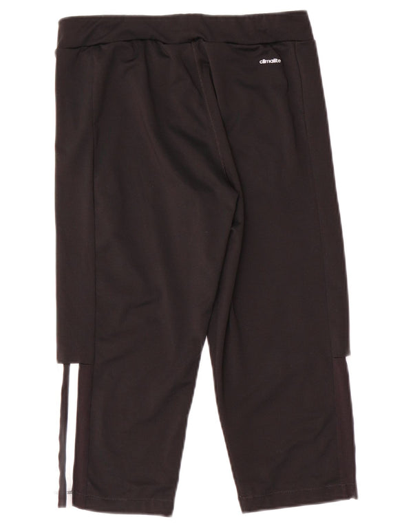 Pantaloni da tuta Adidas Climalite Capri da ragazzo 13-14 anni in poliestere nero