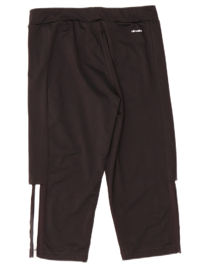 Pantaloni da tuta Adidas Climalite Capri da ragazzo 13-14 anni in poliestere nero