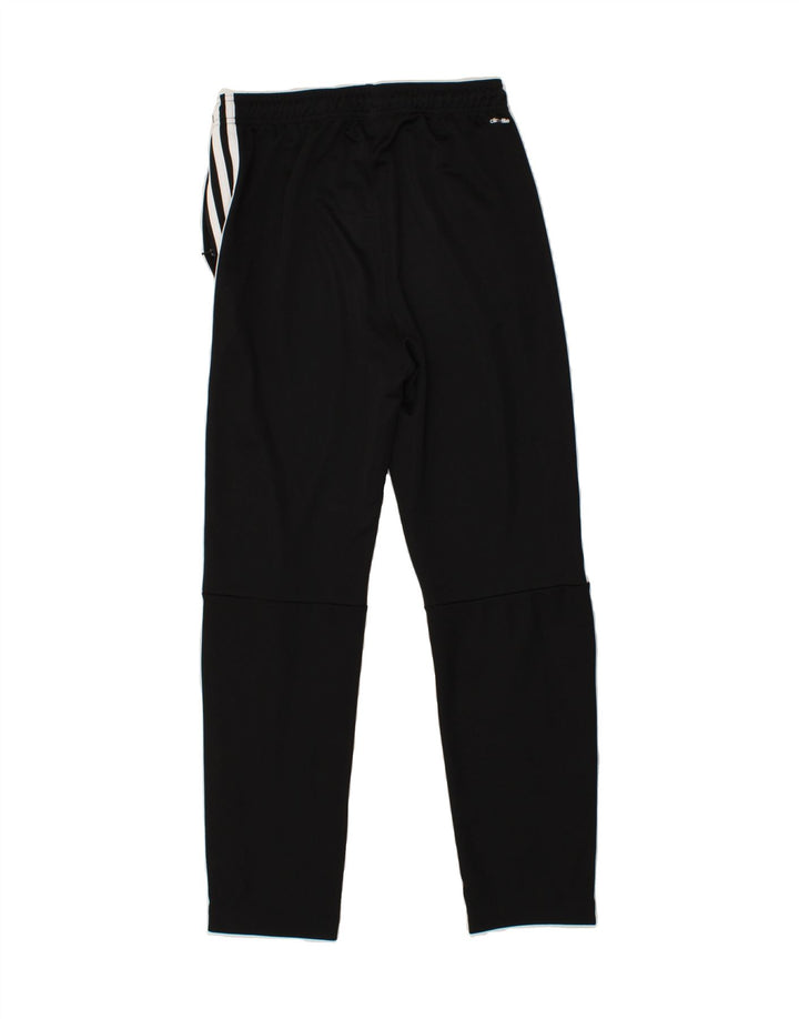 ADIDAS Boys Climalite Tracksuit Trousers 13-14 Years Black Polyester Vintage Adidas and Second-Hand Adidas from Messina Hembry 