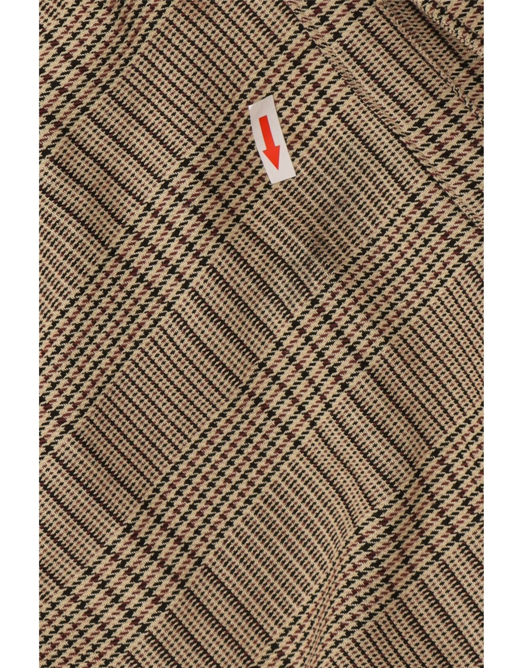 Giubbotto bomber con zip intera da donna Zara UK 14 Poliestere a quadri beige medio