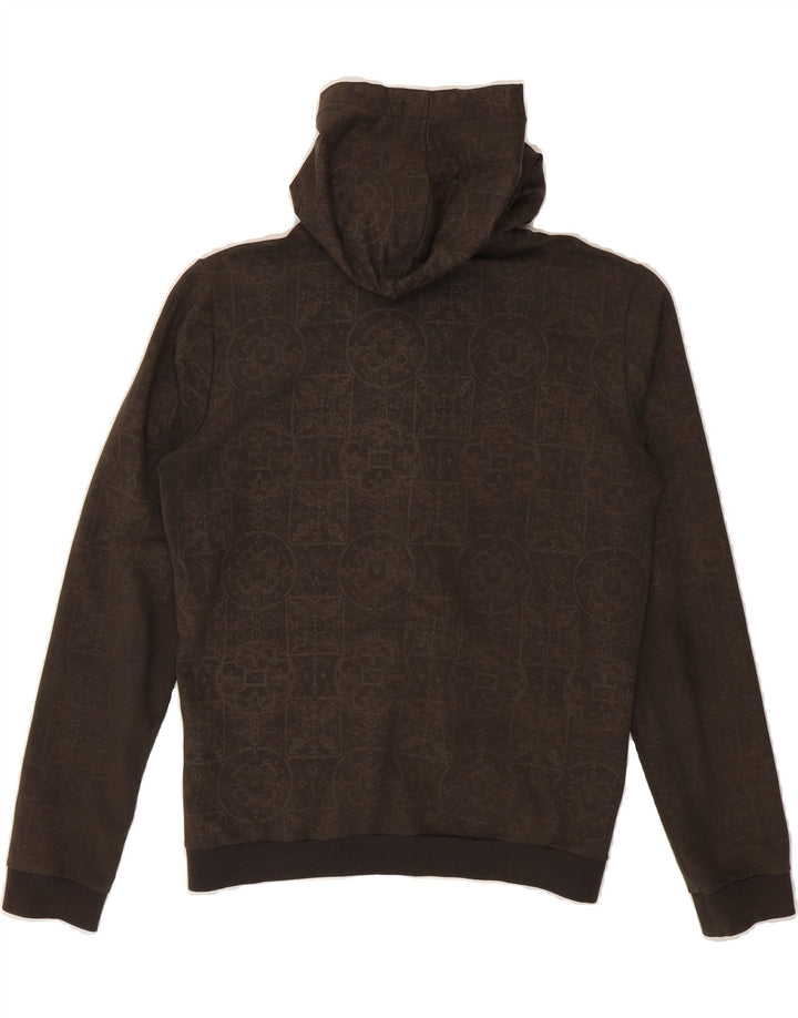 TRUSSARDI JEANS Womens Tracksuit Top Jacket UK 16 Large Brown Patchwork Vintage Trussardi Jeans and Second-Hand Trussardi Jeans from Messina Hembry 