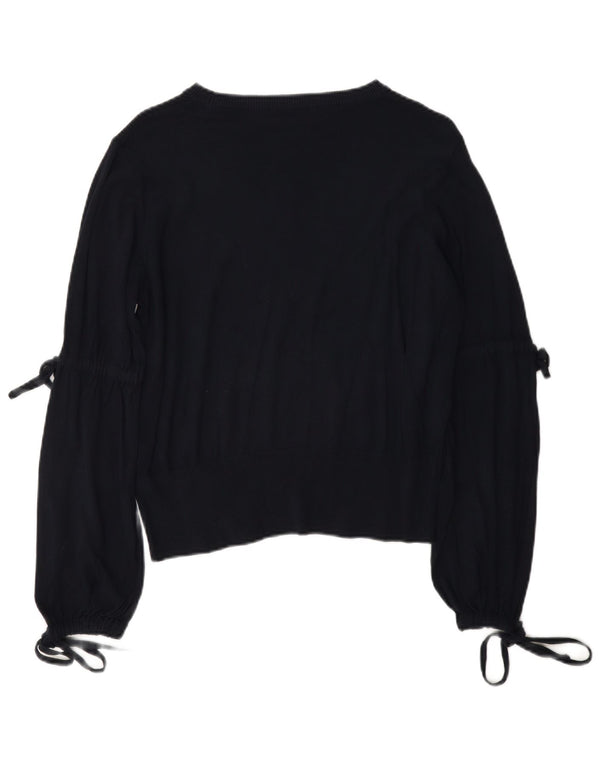 Maglione maglione con scollo a barca da donna Marks & Spencer UK 14 grande blu navy