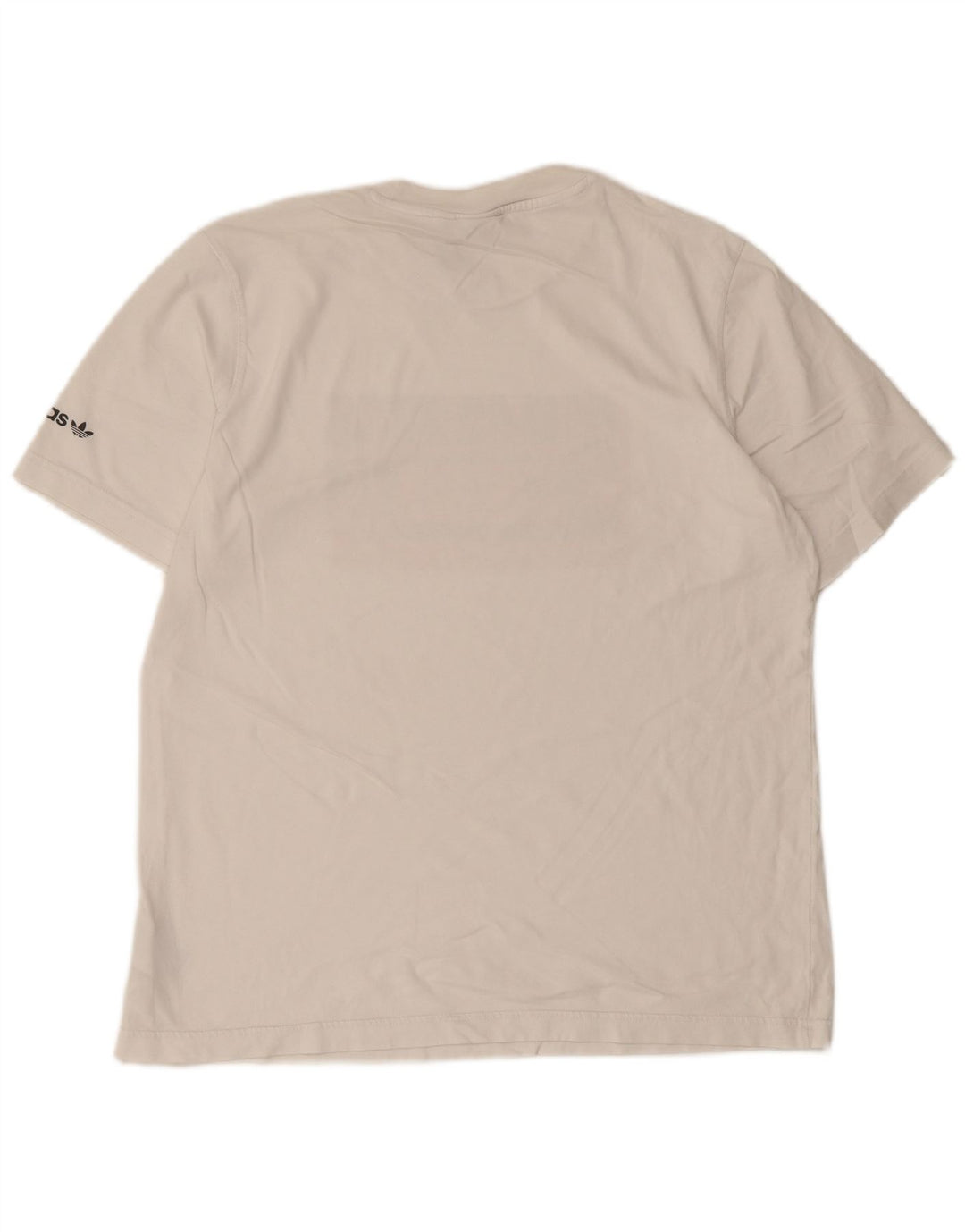 T-shirt grafica da uomo Adidas Top in cotone bianco medio