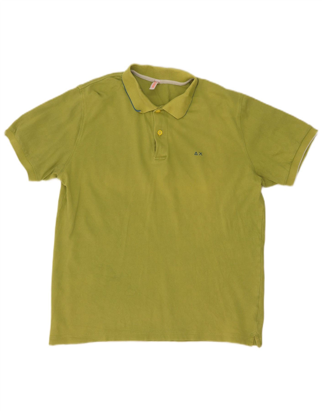 Polo da uomo Sun68 grande in cotone verde