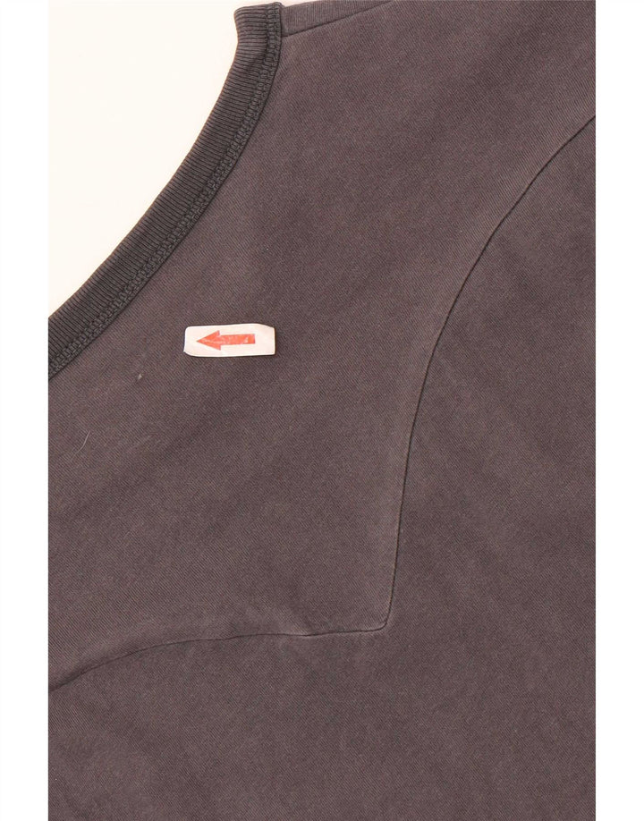 Levi's Maglietta grafica da uomo a maniche lunghe in cotone grigio piccolo