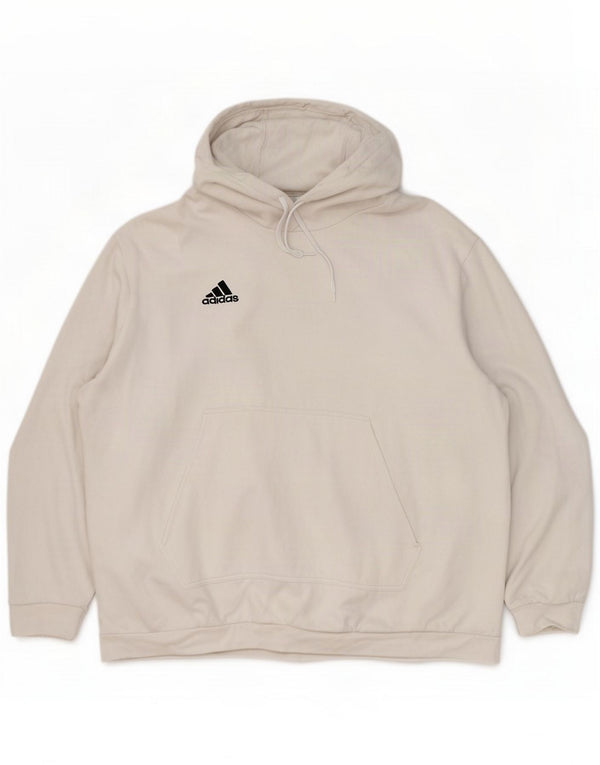 Adidas Felpa con cappuccio da uomo 3XL Cotone bianco