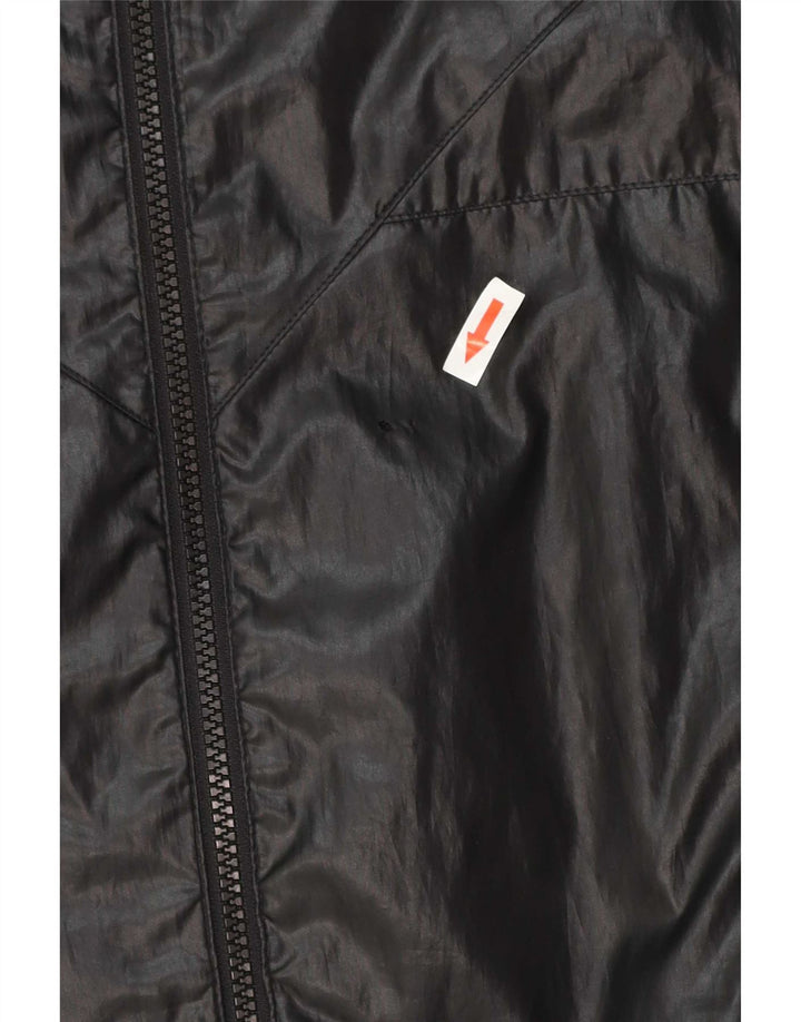 Giacca antipioggia da uomo Adidas con cappuccio UK 38 medio poliestere nero
