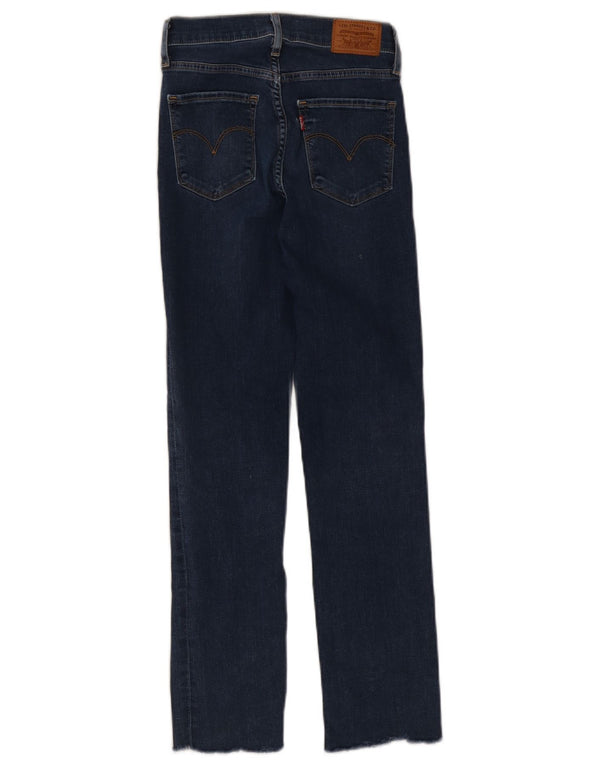 Jeans dritti a vita alta Levi's 724 da donna W24 L26 in cotone blu