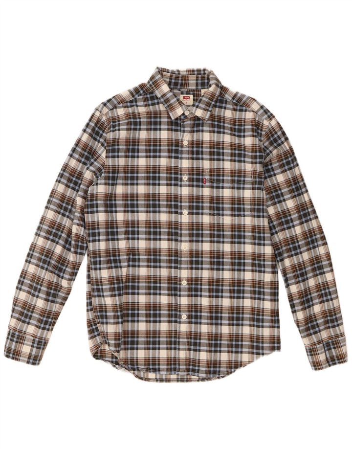 Camicia Levi's da uomo vestibilità standard in cotone a quadri multicolore medio