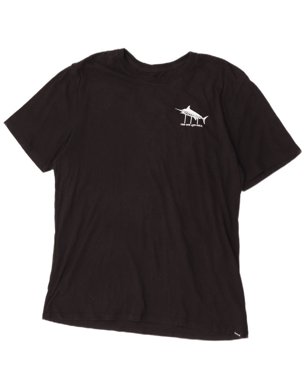T-shirt grafica da uomo Hurley Top 2XL cotone nero