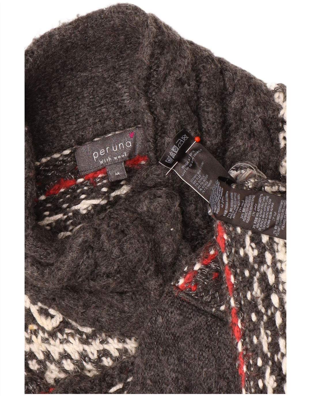 Maglione cardigan da donna Per Una UK 14 Acrilico a righe grigio medio