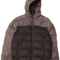 Giacca imbottita con cappuccio Adidas da ragazzo 13-14 anni in poliestere color block nero