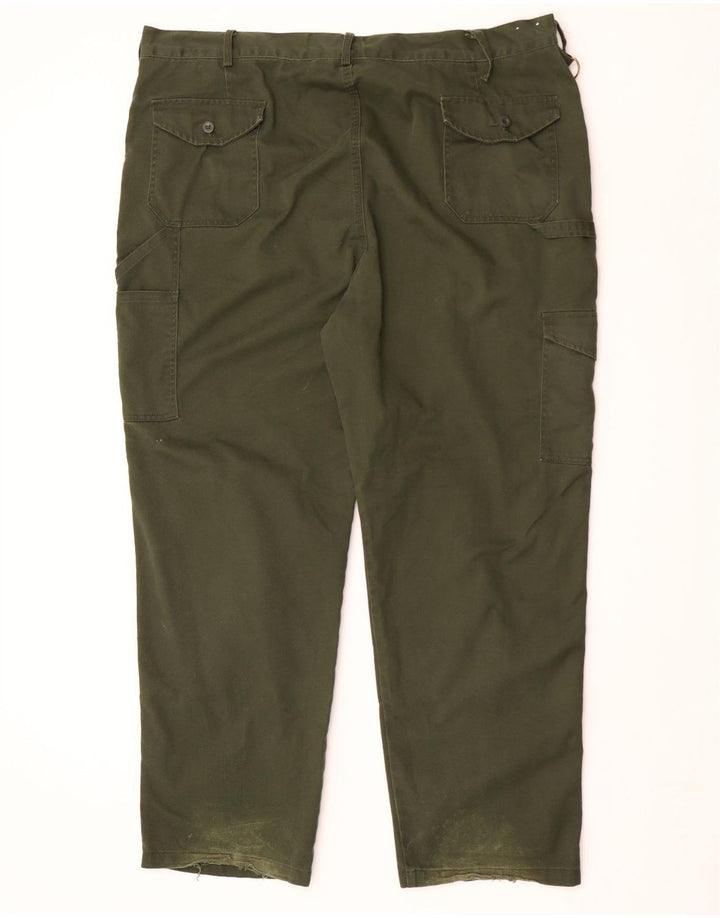 Pantaloni cargo da uomo con pegging Dickies W44 L31 poliestere verde