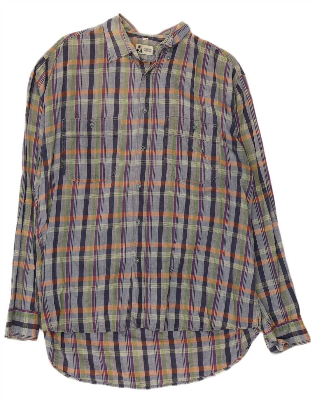 Camicia da uomo CERRUTI 1881 a quadri grandi multicolori