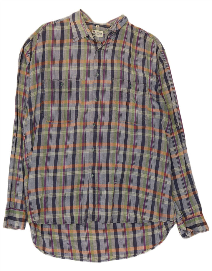 Camicia da uomo CERRUTI 1881 a quadri grandi multicolori