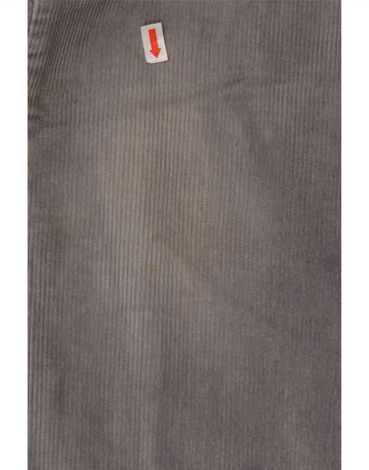 RIFLE Pantaloni dritti da uomo in velluto a coste W28 L28 in cotone blu