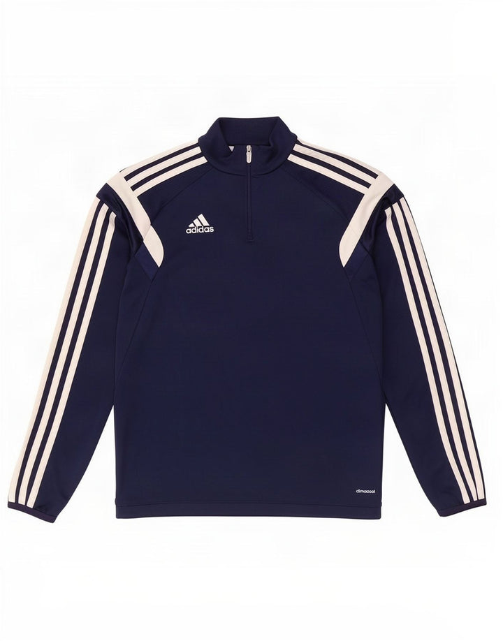 Adidas Ragazzi Climacool Pullover Tuta Top 11-12 anni Large Blu Navy