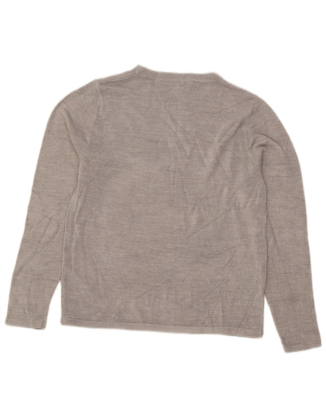 Maglione maglione con scollo a barca da donna Marks & Spencer UK 12 Acrilico grigio medio