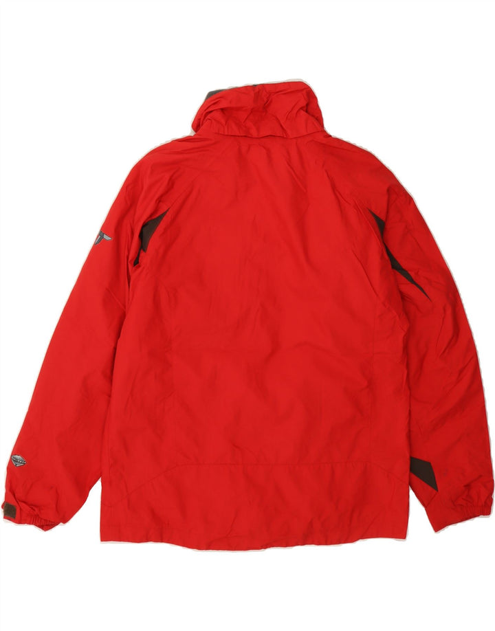 COLUMBIA Boys Titanium Windbreaker Jacket 14-15 Years Red Colourblock Vintage Columbia and Second-Hand Columbia from Messina Hembry 