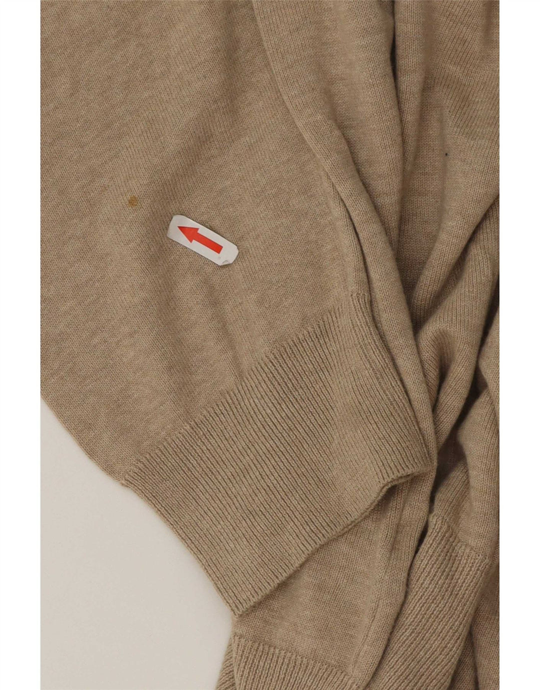Maglione maglione girocollo da uomo Marks & Spencer XL in cotone beige