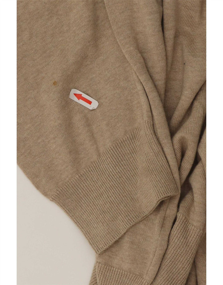 Maglione maglione girocollo da uomo Marks & Spencer XL in cotone beige