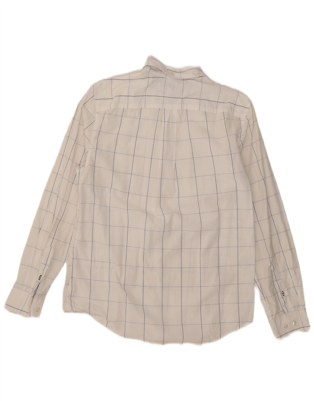 Camicia da uomo Tommy Hilfiger in cotone a quadri bianchi medi