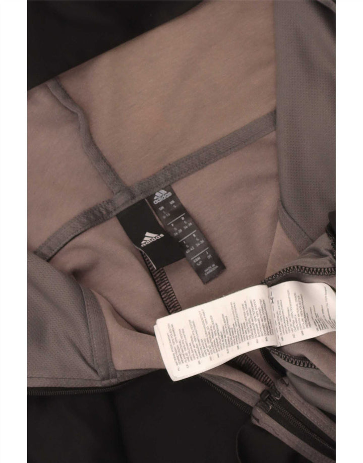 Giacca da ginnastica con cappuccio da donna Adidas UK 8/10 Small Poliestere nero