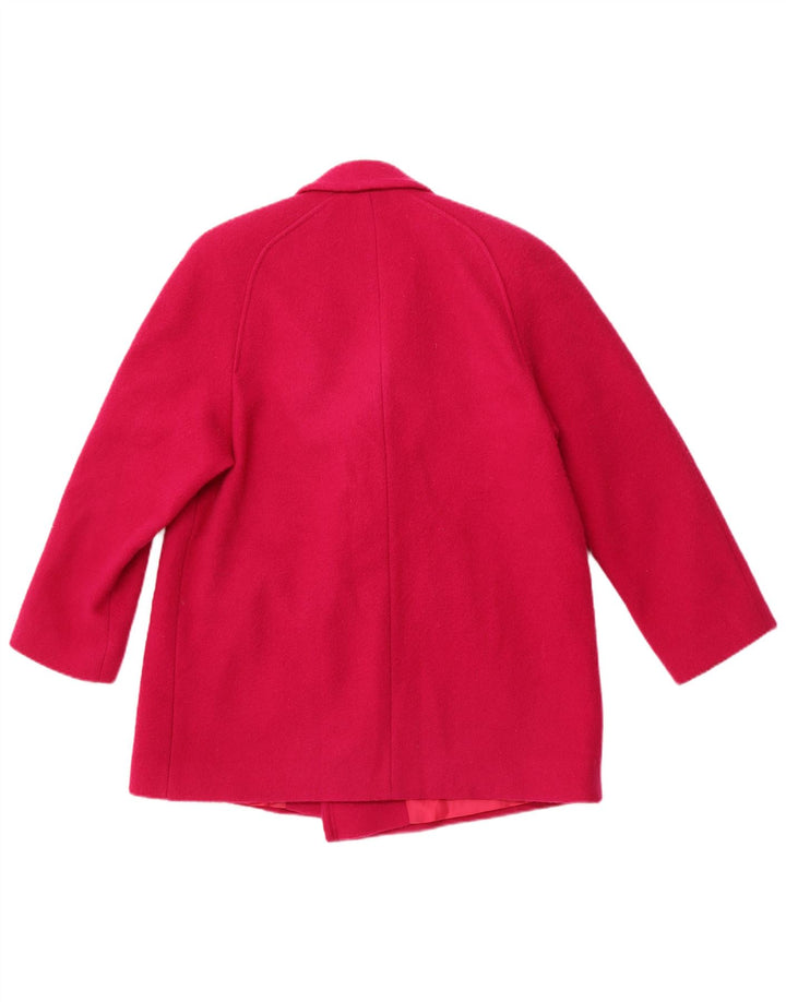 Cappotto doppiopetto da donna EASTEX UK 12 Lana nuova rosa medio