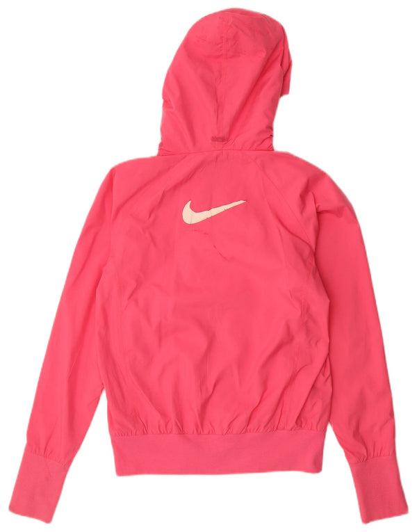 Giacca da ginnastica con cappuccio grafica Nike da donna UK 8/10 Small Rosa