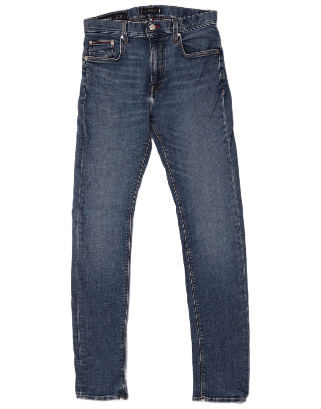 Tommy Hilfiger Donna Bleecker Slim Jeans W28 L32 Cotone Blu
