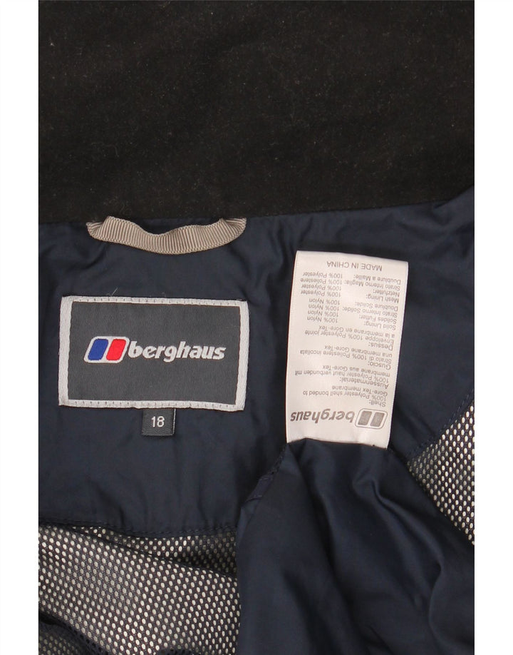 Giacca antipioggia con cappuccio da donna Berghaus UK 18 XL Blu
