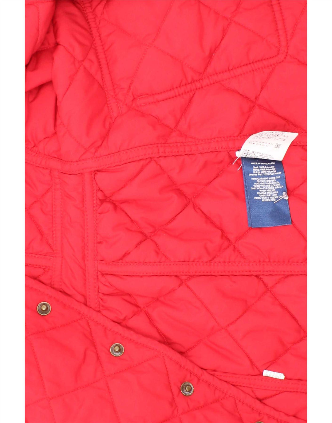 Cappotto trapuntato per ragazze Ralph Lauren 2-3 anni in poliestere color block rosso