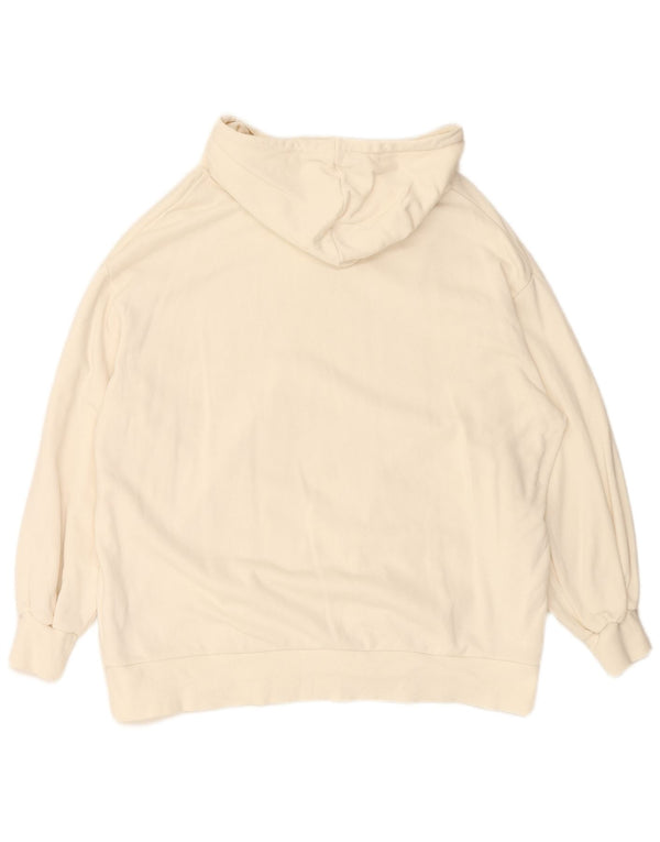 Felpa con cappuccio oversize da donna PUMA UK 14 cotone bianco medio