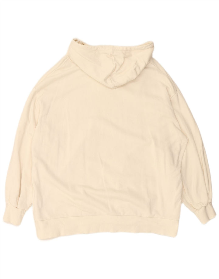 Felpa con cappuccio oversize da donna PUMA UK 14 cotone bianco medio