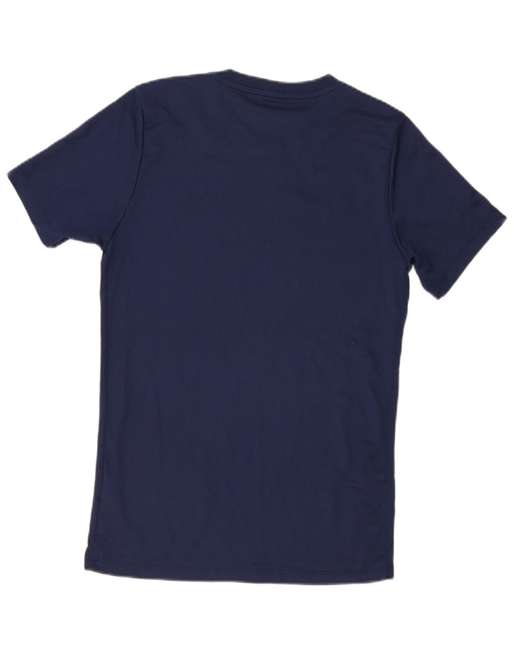 T-shirt Nike Dri Fit da uomo, piccola, in poliestere blu navy