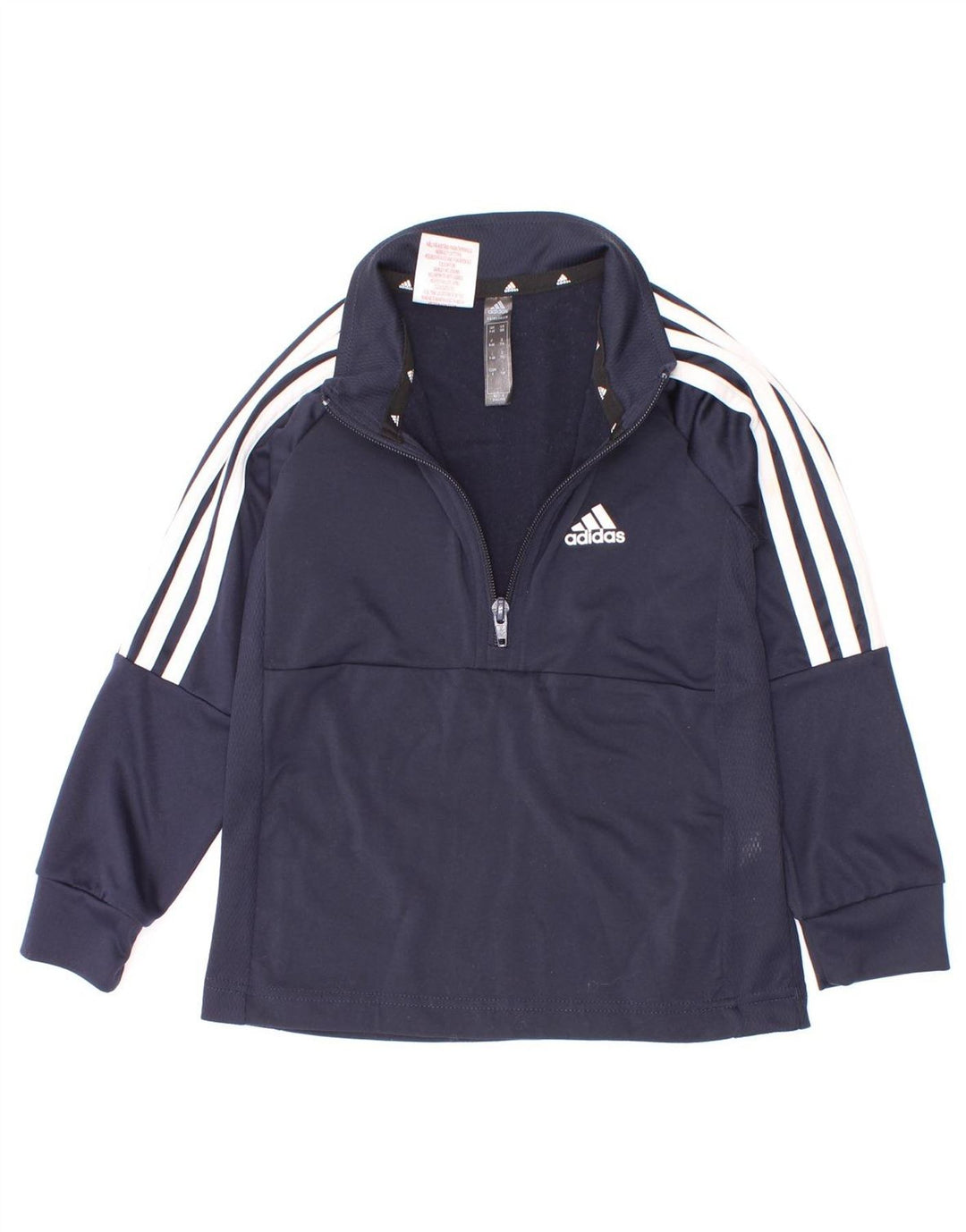 Top della tuta da ginnastica Adidas Aeroready Zip Neck Pullover da bambino 5-6 anni Blu navy