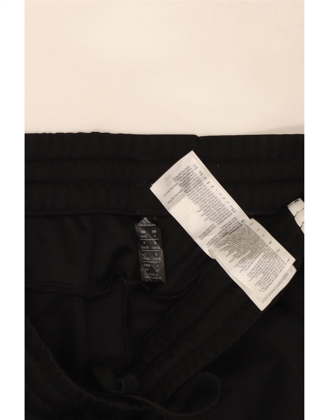 Pantaloni da tuta da donna ADIDAS UK 8/10 Small Nero Poliestere