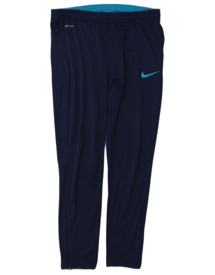 Pantaloni Tuta Nike Uomo Dri Fit Taglia Media Blu Navy Poliestere
