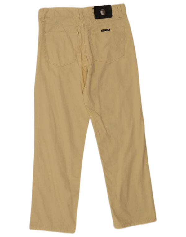 Pantaloni Casual Dritti Donna Trussardi W32 L27 Cotone Giallo
