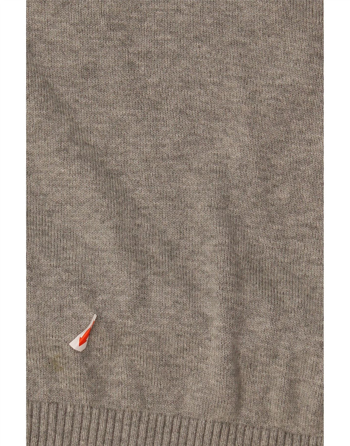 TIMBERLAND Mens Regular Fit Zip Neck Jumper Sweater XL Grey Cotton Vintage Timberland and Second-Hand Timberland from Messina Hembry 