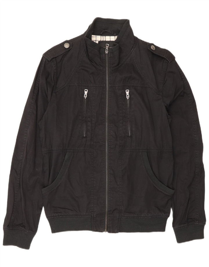 Giubbotto bomber militare da uomo Zara UK 38 cotone nero medio