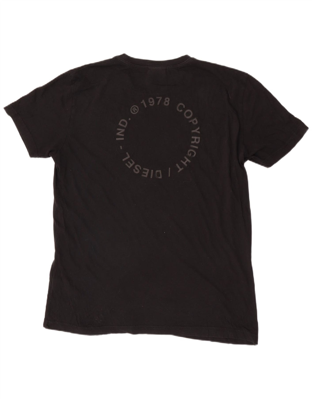T-shirt grafica da uomo Diesel Top XL in cotone nero