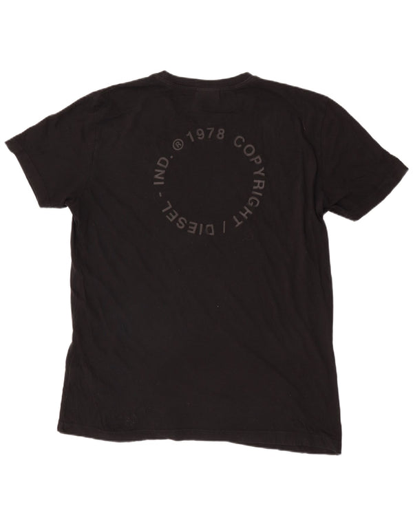 T-shirt grafica da uomo Diesel Top XL in cotone nero