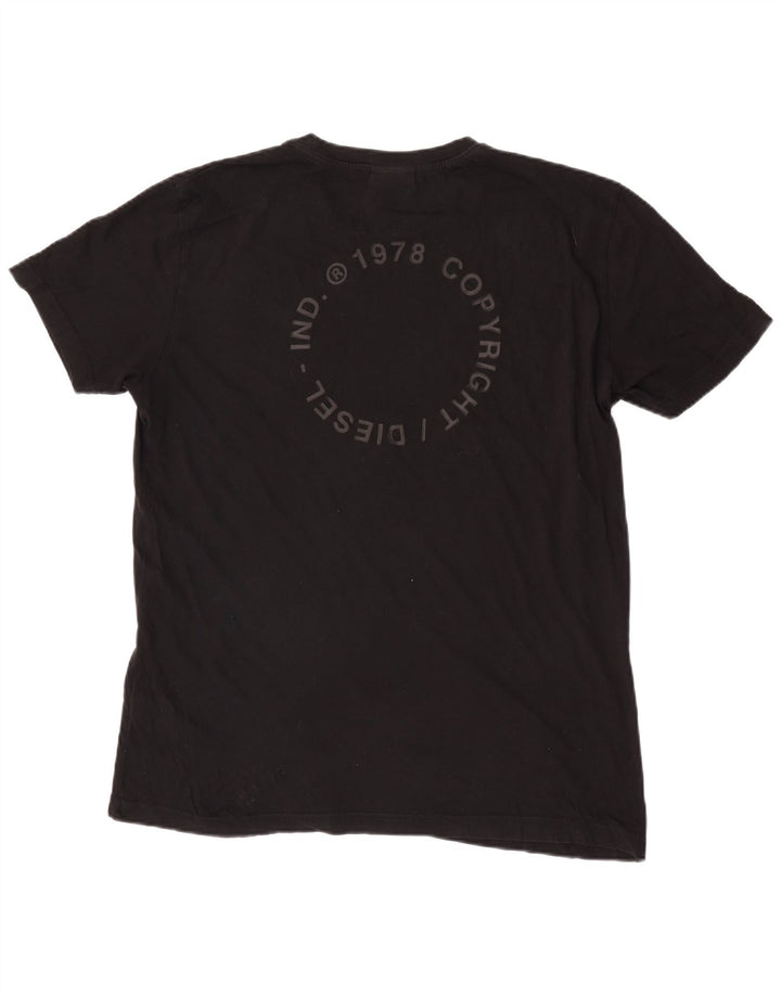 T-shirt grafica da uomo Diesel Top XL in cotone nero