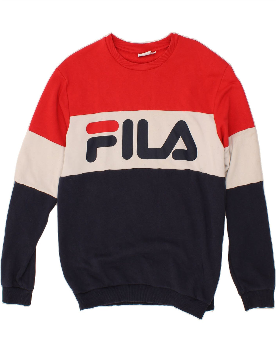 FILA Felpa grafica da uomo Maglione medio multicolore Colourblock