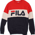 FILA Felpa grafica da uomo Maglione medio multicolore Colourblock