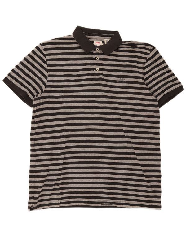 Polo Levi's da uomo XL a righe nere
