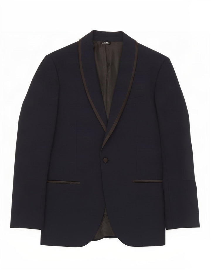 Giacca blazer a 1 bottone da uomo Marks & Spencer UK 40 medio blu navy