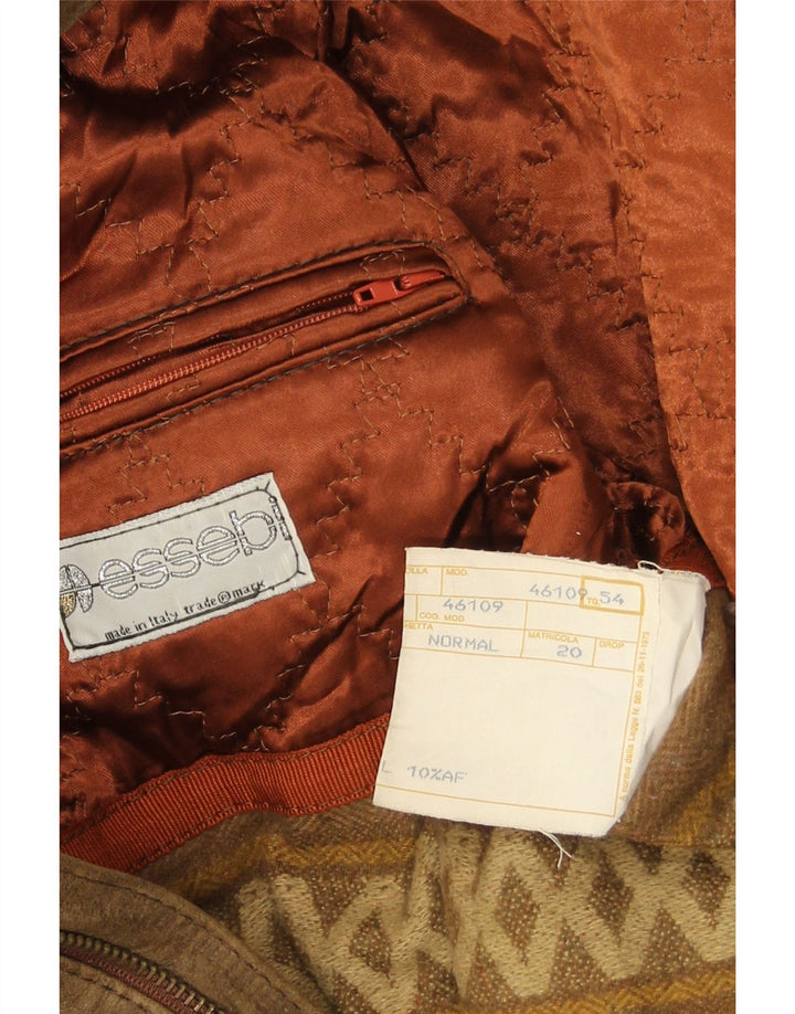 Giacca in Pelle Uomo Essebi IT 54 2XL Pelle Marrone