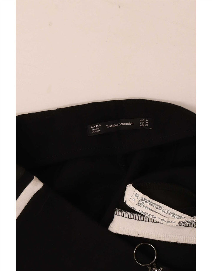 Pantaloni da tuta da donna Zara UK 12 viscosa color block medio nero